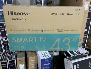 Телевизоры: Телевизор Hisense 43 смарт тв андроид голосовой управление пульт
