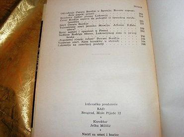 obag srbija: Lukrecija BordjijaFerdinand Gregorovijus Rad Beograd 1966. Tvrd povez — 3