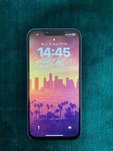 Apple iPhone: IPhone 13, Б/у, 128 ГБ, Голубой, 76 % — 2