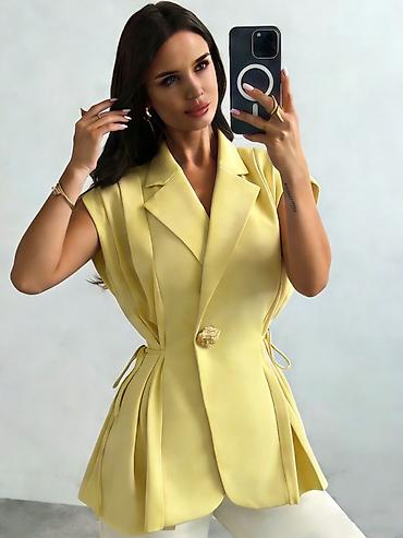 Sakoi: ✅Ženski bezrukavni sako – elegantan i moderno krojen prsluk-sako — 9