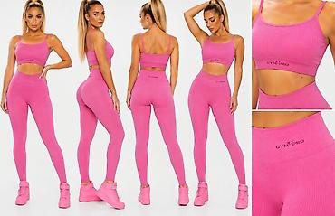 glo hyper x2: Ženski sportski set – Gym Pro, pink - Dvodelni komplet: sportski top — 1
