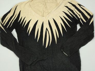 czarne bluzki damskie z długim rękawem: Bluzka Damska, L, stan - Dobry