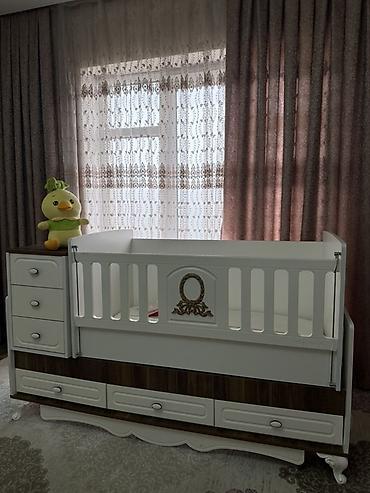 ic dizayn ev: Uşaq beşiyi – “Baby Mood” tipli çevrilə bilən model - Rəng: ağ və — 2