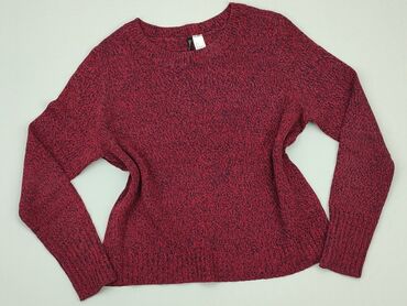 bluzki bordowa damskie: Sweter, H&M, S, stan - Bardzo dobry