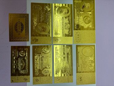 золотая осень: Продам два набора копиий золотых банкнот для коллекции, новые. Рубли