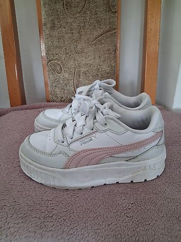 gazelle patike: Puma dečije patike – koža/sintetika, bela boja sa puder‑roze Puma — 2