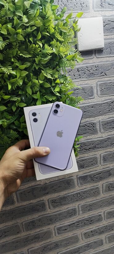 Apple iPhone: IPhone 11, 128 GB, Deep Purple, Kredit, Simsiz şarj, Face ID