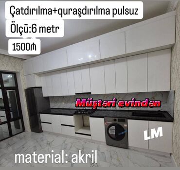 metbext divan: Mətbəx mebellərinin sifarişlə hazırlanması✔️ Ölçü : 6metr: 1500₼