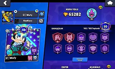 Услуги: Brawl Stars hesabında geniş skin kolleksiyası satılır. Özəlliklər: 50 — 3