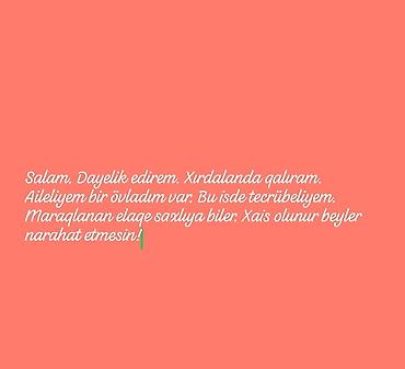 tibb bacısı sekilleri: Dayəlik xidməti - Xırdalandada yaşayıram. - Ailəliyəm, bir övladım — 1