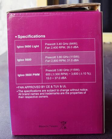 Soyutma sistemləri: Soyutma sistemi Kuler, Yeni — 8