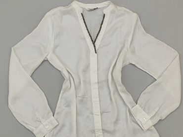 czarne bluzki z białym kołnierzykiem: Shirt, L (EU 40), condition - Good