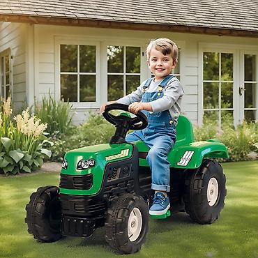 set sminke: Traktor na pedale Dolu 082459 – zabavna vožnja za male vozače Dolu — 1