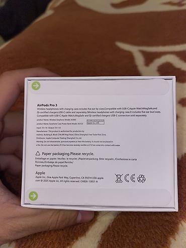 aır pods: Yeni Simsiz (Bluetooth) Qulaqcıqlar, Apple, rəng - Ağ — 5