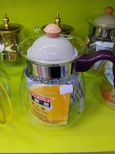 Стеклянный чайник/кофейник Jonmeilai, объем 600 мл (6 cup) -