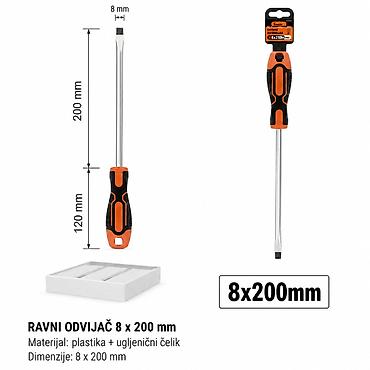 KMT Dvobojni šrafciger sa teksturom kože 2385583 - Tip: ravni odvijač