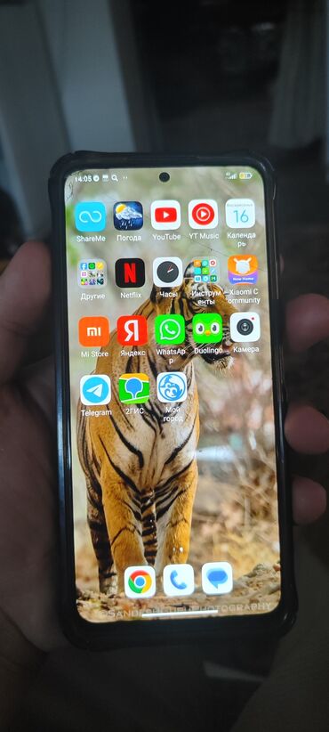 телефон 128: Xiaomi, Redmi Note 12, Б/у, 128 ГБ, цвет - Черный, 2 SIM