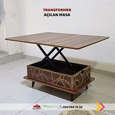 Masalar: Jurnal masası, Yeni, Transformer, Dördbucaq masa — 3