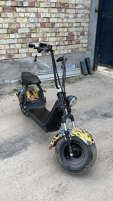 Другой электротранспорт: Электроскутер Citycoco (стиль чоппер) - Широкие пневматические колёса — 1