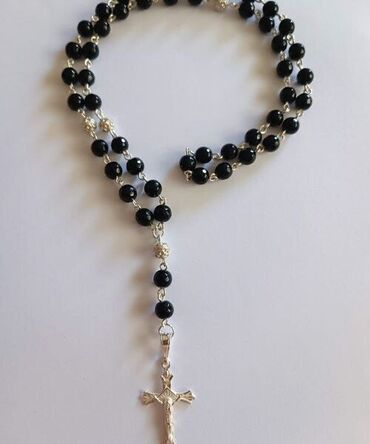 Ogrlice: Lančić, Handmade, Materijal: Kristal, Perlice, Srebro — 10