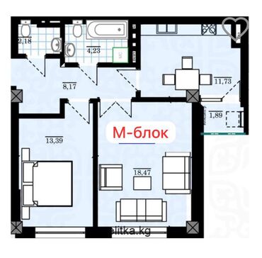 Продажа квартир: 2 комнаты, 60 м², Элитка, 14 этаж, Евроремонт — 5