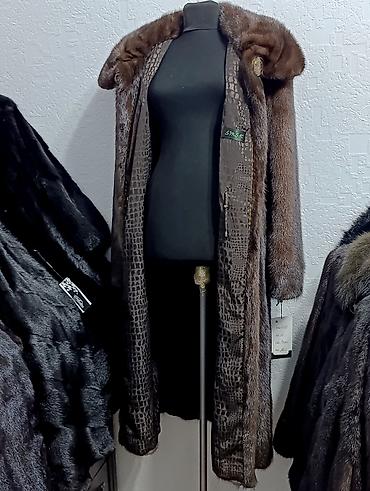 прием шкуры: Шуба, Норка, Длинная модель, Канада, XL, 2XL — 3