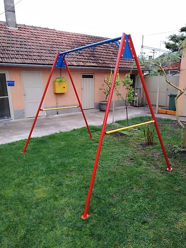 bubamara konjić za ljuljanje: Metalna konstrukcija za dvorišne ljuljaške - Masivni čelični ram u — 7