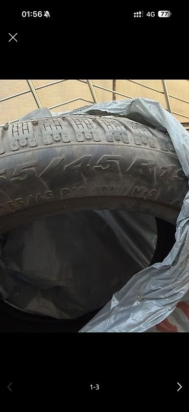 зимние шины 19: Зимние шины 255/45 R19 100V M+S, комплект 4 штуки. - Тип: зимние — 3