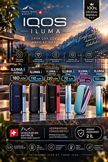 IQOS ILUMA — daha çox zövq, daha az qoxu Məhsul xüsusiyyətləri: -