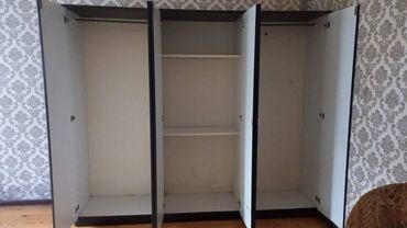 mebel qapi: İşlənmiş, Açılan, 6 qapı Düz dolab, Qarderob, paltar dolabı, Azərbaycan