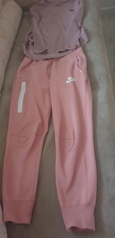 trenerke tek flis: Nike, M (EU 38), Single-colored, color - Pink