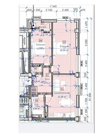 kva: 3 комнаты, 75 м², АУЦА Элитка, 7 этаж, ПСО (под самоотделку) — 10
