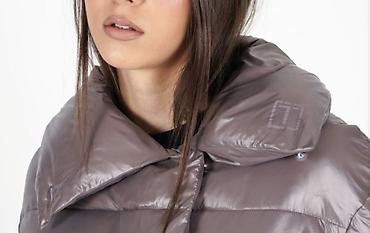 cntmp apparel jacket: Ženska zimska jakna/puffer kaput – sedefasto siva. LA TERRA, VEL S M — 9
