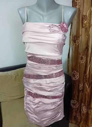 bele svecane haljine: S (EU 36), bоја - Roze, Večernji, maturski, Na bretele