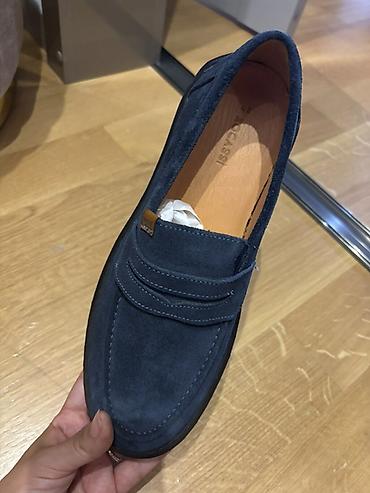 Ayaqqabılar: Məhsul: Kişi mokasinləri (lofer) - Rəng: Tünd göy (navy) - Material — 3