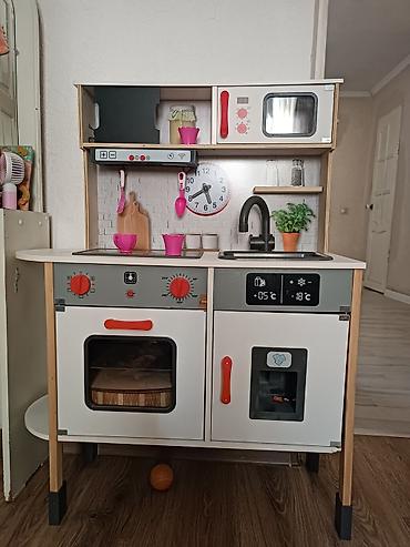 кухня детская цена: Детская кухня из дерева новая 7500, кухонные игрушки в подарок — 2