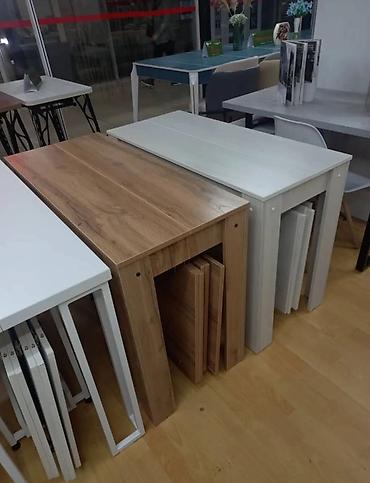 Столы-трансформеры: Стол трансформер Для зала, Раскладной стол, Длина, см: 3*110 см, цвет - Белый — 5