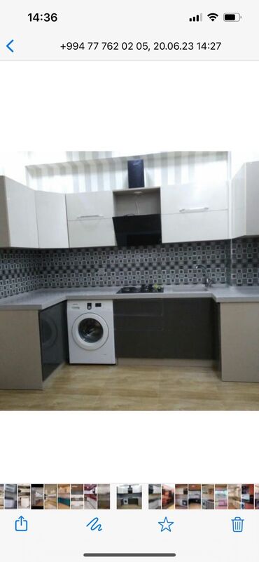 Sifarişlə mətbəx mebeli: Sifarişlə mətbəx dəsti, MDF, Kredit var, Pulsuz çatdırılma, Rayonlara çatdırılma — 3