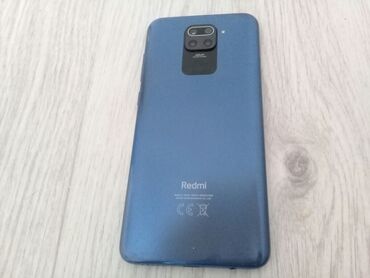 телефон базар коргон: Xiaomi, Redmi Note 9, Колдонулган, 32 GB, түсү - Көк, 2 SIM