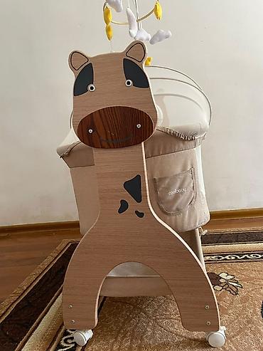 Детская колыбель-люлька Coolbaby с каркасом в виде милых животных -