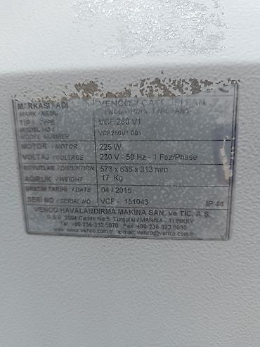 ventilatör: Havalandırma sistemi – galvaniz hava kanalları və radial havalandırma — 5