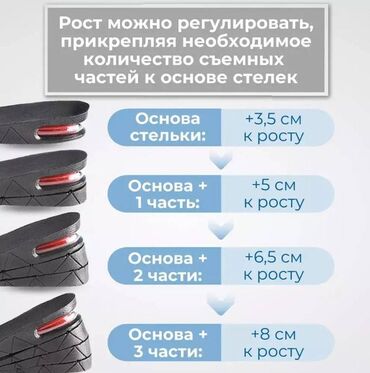 Другая женская обувь: Стельки для роста. Стельки для увеличения роста от 3 см до 8см — 7