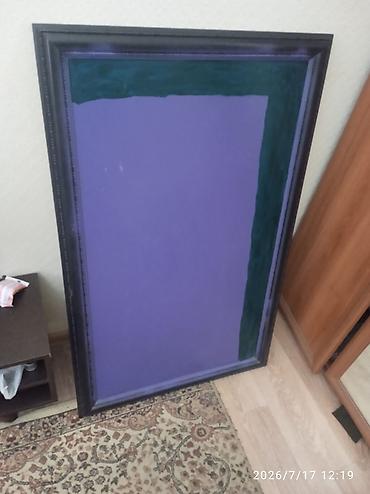 Ev üçün dekor: Abstrakt tablo ramka!!!!– bənövşəyi fon və tünd-yaşıl kənar — 1