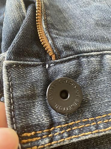 Cinslər: Qadın/Unisex cins şalvar dəsti Tünd mavi işçi/utility cinsi - Yüksək — 18