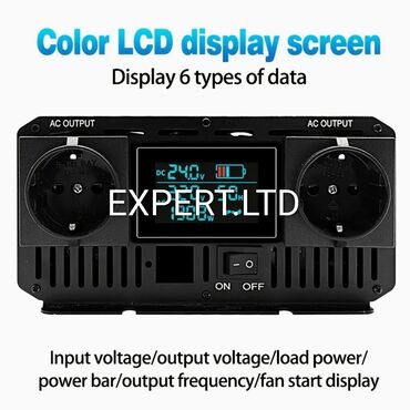 İnverterlər: Yeni Inverter, 100-300 Vt, 12 - 220 volt, Rayonlara çatdırılma — 24