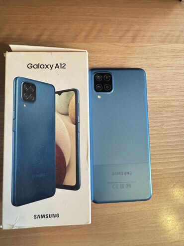 телефон самсунг нот: Samsung Galaxy A12, Б/у, 32 ГБ, цвет - Голубой, 2 SIM