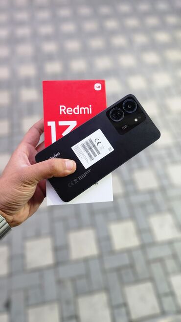 iwdenmiw telfonlar: Xiaomi Redmi 13C, 256 GB, rəng - Qara, 
 Barmaq izi, Face ID