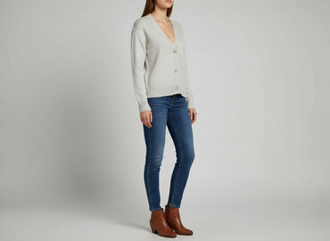 kamizelka damska długa mohito: Women`s knitwear, size M