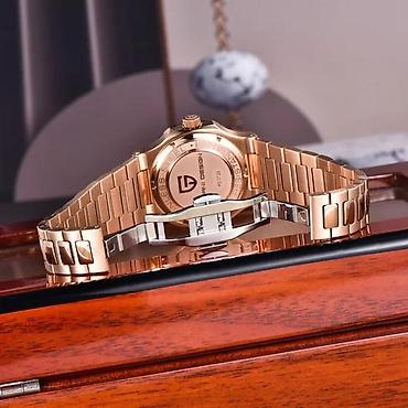 Ručni satovi: PAGANI DESIGN PD-1728 - 40mm - Roze zlatna / Braon PAGANI DESIGN — 4