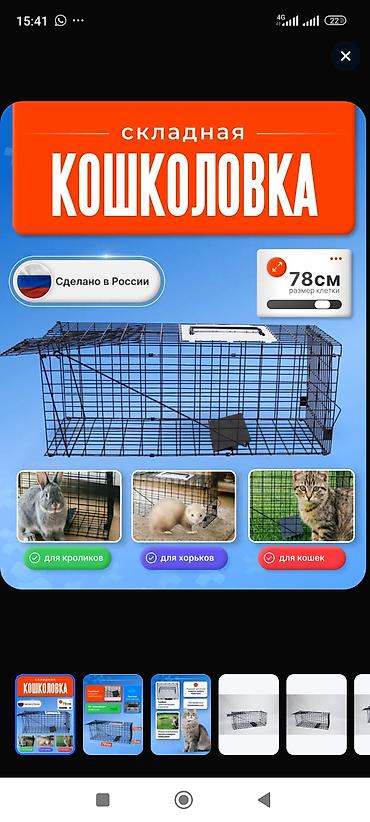 Спорт и хобби: Живая ловушка-клетка капкан для гуманного отлова животных Описание - — 1